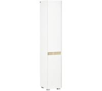 kleankin Armario Alto de Baño Estantes Ajustables 30x33x165 cm Blanco | Columna Auxiliar de Baño, 5 Niveles, Armario Multiusos, para Ducha, Aseo, Dormitorio, Espacio Pequeño
