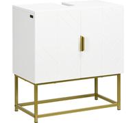 Kleankin Armario de Baño 60x30x65 cm Blanco