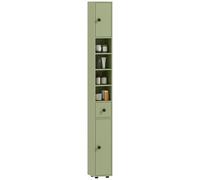 kleankin Armario de baño Alto 180cm, Delgado, 4 estantes Abiertos, Verde