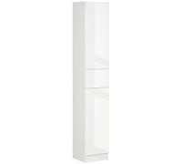kleankin Armario de Baño con 1 Cajon y 5 Estantes Abiertos Columna Auxiliar de Baño para Salon Dormitorio Estilo Moderno 30x28x170 cm
