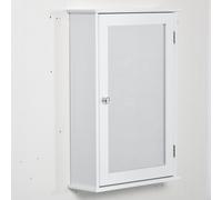kleankin Armario Murale de Baño con Espejo - Armario con Espejo - Armario de Almacenamiento para Inodoros - 1 Puerta 2 estantes Aosom España