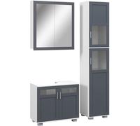 Kleankin Conjunto de baño 37x35x190 cm blanco