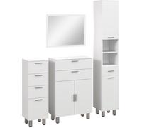 Kleankin Conjunto de baño 60x30x93 cm blanco brillante