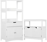 Kleankin Conjunto de baño 60x33x122.5 cm blanco