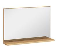 kleankin Espejo de Baño de Pared con Estante Abierto 60x12x40 cm Madera Natural Aosom España