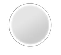 kleankin Espejo redondo luminoso LED de baño 70 cm mural con iluminación 3 colores interruptor táctil 23W Blanco plata Aosom España