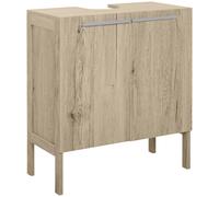 kleankin Mueble Bajo de Lavabo para Baño Compacto con 2 Puertas de Armario 60x30x70 cm Aosom España