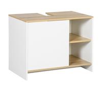 Kleankin Mueble bajo lavabo 77x45x60 cm blanco y madera