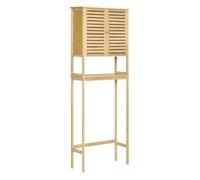 Kleankin Mueble sobre inodoro 60x23x173 cm madera natural