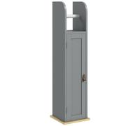 kleankin - Mueble de baño con armario y estantes ajustables (20 x 20 x 80 cm), color gris