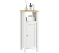 kleankin Mueble de baño Delgado con Estante Abierto, Armario de Almacenamiento de baño con Estante Ajustable, 32 x 30 x 80 cm, Color Blanco