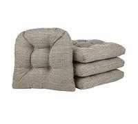 Klear Vu Gripper - Cojines universales antideslizantes para silla de comedor, decoración de cocina u oficina, almohadilla de asiento antideslizante en forma de U, 15 x 15 pulgadas, 4 unidades (paquete