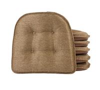 Klear Vu Omega Gripper - Cojín para Silla de Comedor Antideslizante Seguro para Muebles, Paquete de 6, Color Dorado, 6 Unidades