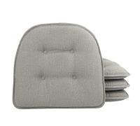 Klear Vu Saturn - Cojín para Silla de Comedor, Juego de 4, 4 Unidades (Paquete de 1), Color Gris