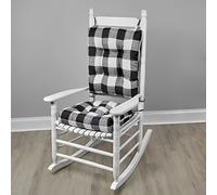 Klear Vu Solarium - Juego de 2 Cojines para Silla Mecedora para Interiores y Exteriores, Color Negro