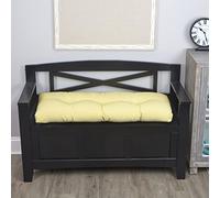 Klear Vu The Gripper Omega - Cojín Antideslizante para Banco de Muebles de Interior, Almacenamiento de Entrada, Ventana Mirador, rincón de Esquina o Asiento de Piano, 35 Pulgadas, 15 Amarillo