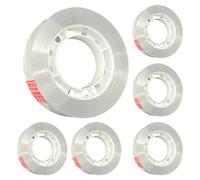 Klebebandabroller, Nachfüllrollen, Transparentes Schreibwarenband | 6 Rollen Transparentes Klebeband, Nachfüllrollen,Reibungsloses Ablösen Des Sicheren Briefpapierbandes Für Effizientes Verschließen U