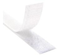 KLEBESHOP24 Cinta de belcro para coser, cinta de gancho y bucle, hook y loop, sin adhesivo/blanco, 16 mm x 3 m