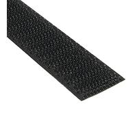 KLEBESHOP24 Cinta de gancho autoadhesiva para exteriores, hook tape, cinta macho, con adhesivo de acrilato/negro, 50 mm x 3 m