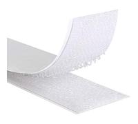 KLEBESHOP24 Cinta de gancho y lazo autoadhesiva para exteriores, hook y loop extra fuerte, con adhesivo de acrilato/blanco, 16 mm x 3 m