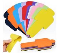 Kleemeiero 300 Uds Tarjetas de Presentación 20x8 cm | Tarjetas Metaplana Multicolor 10 Colores para Moderación, Pizarras y Dinámicas Grupales | Material Didáctico para Profesores y Conferencias