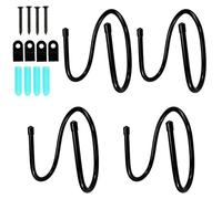 Kleemeiero 4 PCS Gancho Aspiradora Pared, Gancho Colgador Herramientas para Pared, Gancho para Colgar Tubo Aspiradora, Colgador de Cabezal de Aspiradora, Ganchos para Colgar Accesorios de Aspiradora
