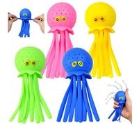 Kleemeiero 4 piezas de juguete de baño a partir de 3 años Octopus Wasserbomben Bañera Juguetes acuáticos con efecto Bomba de Agua Reutilizable Bomba de Agua Juguete para Piscinas Piscinas