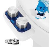 KLEEN KEESTER Bidé - Autolimpieza, limpieza delantera y trasera, se instala en minutos, rociadores suaves y ajustables, accesorio para asiento de inodoro ultrafino no eléctrico, mantén tu Keester