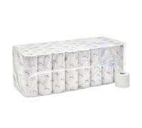 Kleenex 250 Rollos de papel higiénico 8438, Rollos pequeños de papel higiénico blanco de 2 capas, fibra reciclada 100%, certificado FSC, 96 rollos pequeños x 250 hojas por rollo (24,000 en total)