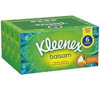 Kleenex Balsam COST270680 - Pañuelos faciales de 3 capas, cuidado calmante superior, 384 unidades, paquete de 6, COST270680 (el embalaje puede variar)
