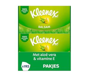 Kleenex Balsam estuches de pañuelos de papel Bálsamo AU Calendula 16 paquetes de 12 paquetes