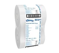 Kleenex de papel higiénico Jumbo 8572, 1000 hojas blancas de 2 capas por rollo (la caja contiene 6 rollos)