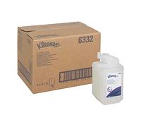 Kleenex Gel de Ducha 6332, Para Cabello y Cuerpo, Aroma Sutil, 6 Cartuchos x 1 Litro de Gel Blanco (6 litros en total)