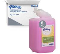 Kleenex Jabón de Manos Líquido 6331, Color Rosa, Perfumado, 6 Recambios x 1 Litro (6 total)