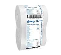 Kleenex Rollos de papel higiénico Jumbo 8571, 12 x 180 m, blancos, 2 capas