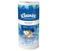 Kleenex toallas toallas de papel de cocina Premier (13964), suavidad de tela, perforado, 24 Rolls/Case, 70 toallas de papel kleenex/rollo