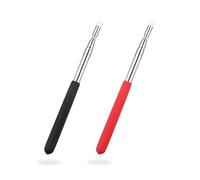 KLEHOPE Bastón Señalador de Mano, 2 Piezas Acero Inoxidable Punteros Telescópicos para Maestros, Portátil Telescópicas Puntero, Extensible 122cm, para Escuelas, Oficinas, Salas de Presentaciones