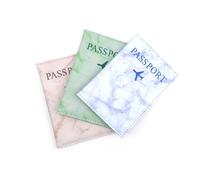 KLEHOPE Porta Pasaporte, 3 Piezas Funda Pasaporte, Funda Pasaporte Español, Pasaporte para Viajar, Adecuado para Proteger Documentos de Identidad, Tarjetas de Crédito y Documentos de Viaje