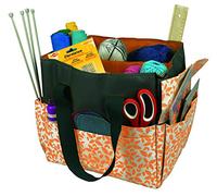 Kleiber - Bolsa de Mano, 100% poliéster, Naranja/Gris, 34 x 29 x 25 cm