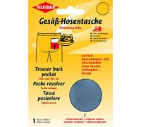 Kleiber - Bolsillo Trasero de Repuesto, termoadhesivo, Color Gris Oscuro