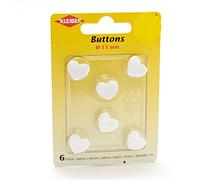 Kleiber Botón, Blanco, 13 mm