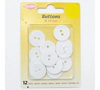Kleiber Botón, Blanco, 18mm