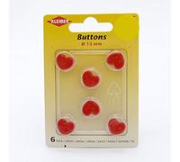 Kleiber Botón, Rojo, 13 mm