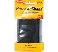 Kleiber Cinta de Forro para Pantalones, 100% algodón, 152 x 243 x 0,64 cm, Color Negro