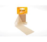 Kleiber - Cinta de reparación elástica para Ropa, termoadhesiva, 40 x 6 cm, Color Color Beige