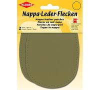 Kleiber - Coderas y Rodilleras de Cuero napa, para coserlas, 12,5 cm x 10 cm, Color Color Beige, 2 por Paquete