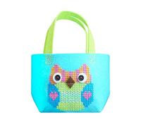 Kleiber Kit de Manualidades de Fieltro - 93175 - Funda de Punto de Cruz con búho Azul 37 x 12 x 0,8 cm