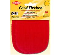 Kleiber Original Parches Cable Rojo-Colores 5,26 x 9,91 cm/13,5 x 10 cm, 2 Piezas
