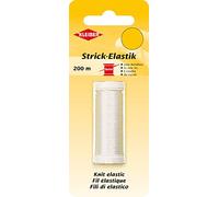 Kleiber 71090 - Tejido elástico/Hilo Transparente, 100% elastómero, Transparente, 20000 x 0,011 x 0,011 cm