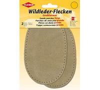 Kleiber - Rodilleras/Coderas de Ante, para coserlas, tamaño Grande, Color Color Beige